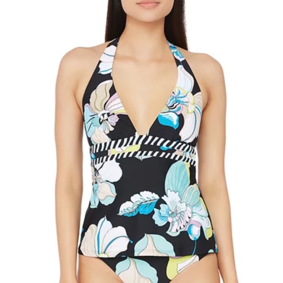 Trina Turk Other - Trina Turk Sintra Flora Halterkini Tankini Swim Top | 6
